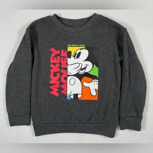 TUCKER + TATE X DISNEY‎ Toddler Mickey Mouse Retro Dark Grey Sweatshirt Size 3